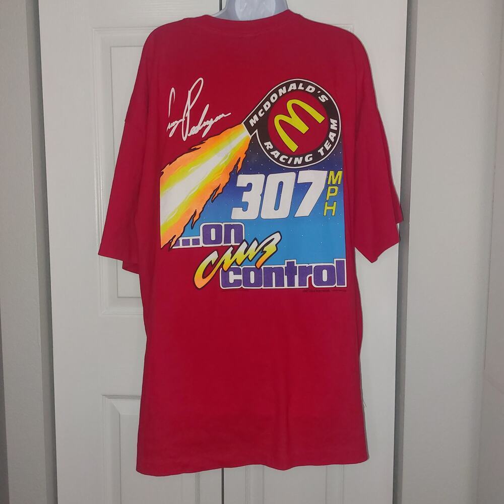 NHRA Rare Vintage Cruz Pedergon McDonald's Firebird Funny Car Size XL Kudzu Tee - Picture 3 of 16